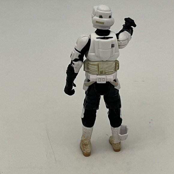 2005 Star Wars Hasbro Saga Collection Imperial Biker Scout Trooper Figure Weapon - Picture 6 of 16